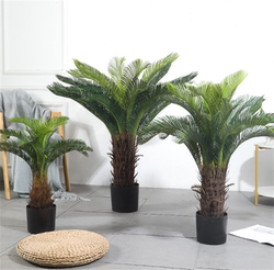Simulated Cycad Tree, Banana Tree, Dragon's Blood Tree Potted Plant, Indoor Hotel and Shopping Mall Landscaping, Simulated Green Plant Decoration Ornaments