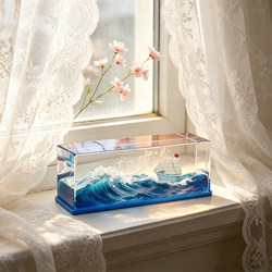 Ornaments That Never Sink, Fluid Drift Bottles, Office Decorations, Healing Desktop Items, Niche Workstation Mood Stabilizers
