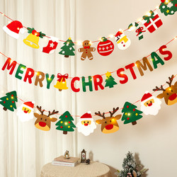 Christmas Garlands, Flags, Decorations, Scene Setup, Hanging Ornaments, Tree Photo Props, Living Room Christmas Atmosphere Props