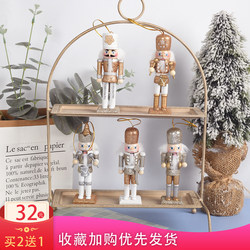 13cm Nutcracker Puppet Soldier Home Living Room Decoration Small Ornaments Zakka Creative Birthday Gift