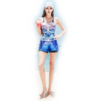 Hot spring is sexy, thin, covered with size, large size swimsuit flat trousers