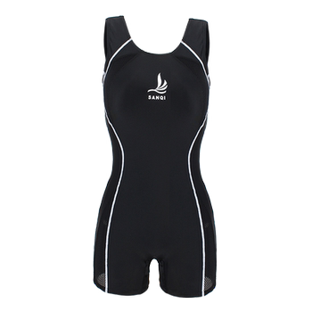 
Large size conservative and slimming belly-covering sports style swimsuit