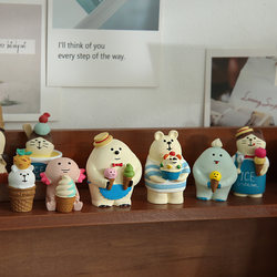 Small Days Never End Japanese-Style Cute ins Resin Ornaments Desktop High-End Cultural and Creative Gifts Ice Cream Snow Monster