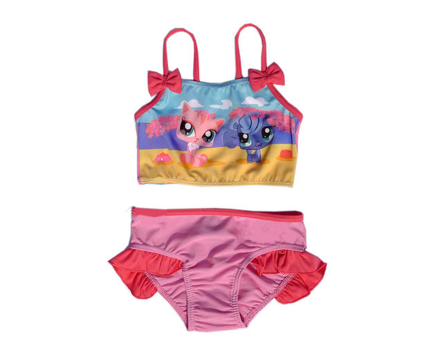 New foreign trade children's swimsuits for girls split triangle swimsuits for children and baby bikini cute swimsuits