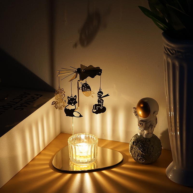 ☆キャンドル☆様✩.*˚ 星の王子さま 回転キャンドルホルダー - ヨーロピアンスタイルの