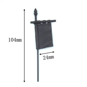 Dwarf forging scene casting furnace board game model Digo city castle accessories square flag
