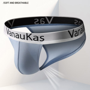 
Men's sexy briefs, high-cut, low-waisted, double-layer antibacterial interior, breathable, soft and comfortable, modal youth underwear
