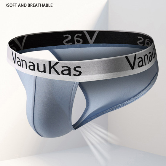 
Men's sexy briefs, high-cut, low-waisted, double-layer antibacterial interior, breathable, soft and comfortable, modal youth underwear