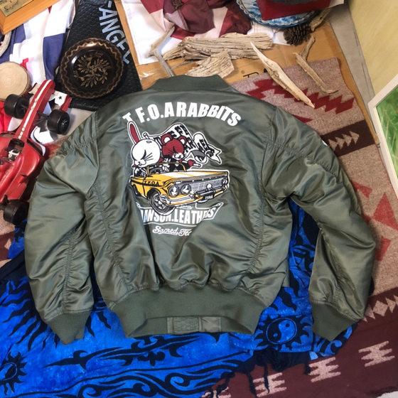 
MA1 joint TFO Yoshikawa Kei flight suit jacket for men and women couple cotton coat baseball collar short cotton coat conmar zipper