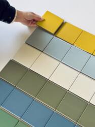 Jony's 100X100 Small Square Tiles for Kitchen, Bathroom, and Balcony, Non-Slip Floor Tiles, Trendy Dopamine Gradient Tiles