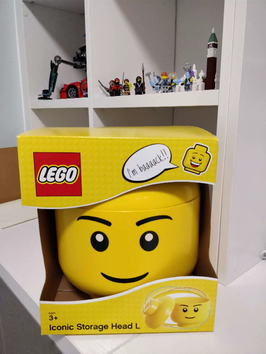 LEGO 乐高收纳盒Storage Head 人头零件桶L号大号