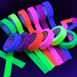 Fluorescent Uv Cotton Cloth Luminous Tape for Film and Television Props, Performance Stage, Bar, Purple Light Illumination, Free Shipping
