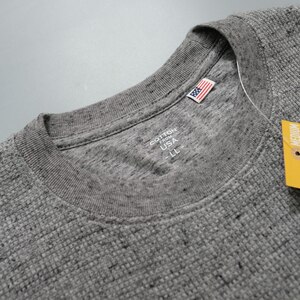 
Coco Foreign Trade Japanese retro American cotton heavyweight waffle round neck T-shirt sweatshirt three-needle long-sleeved bottoming shirt for men