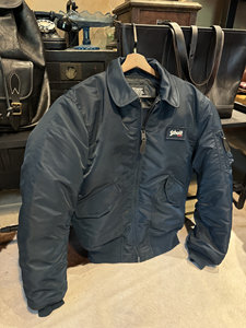 
GOMDNS original single Schott flight suit jacket 45p couple style loose warm lapel cotton jacket military style