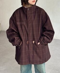 Japanese trendy brand cpcm military style m65 polyester imitation wool woolen coat loose autumn and winter for men and women