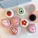 Брендовое креативное мультяшное милое зеркало, маленькая расческа, портативный кушон, подушка безопасности, Южная Корея