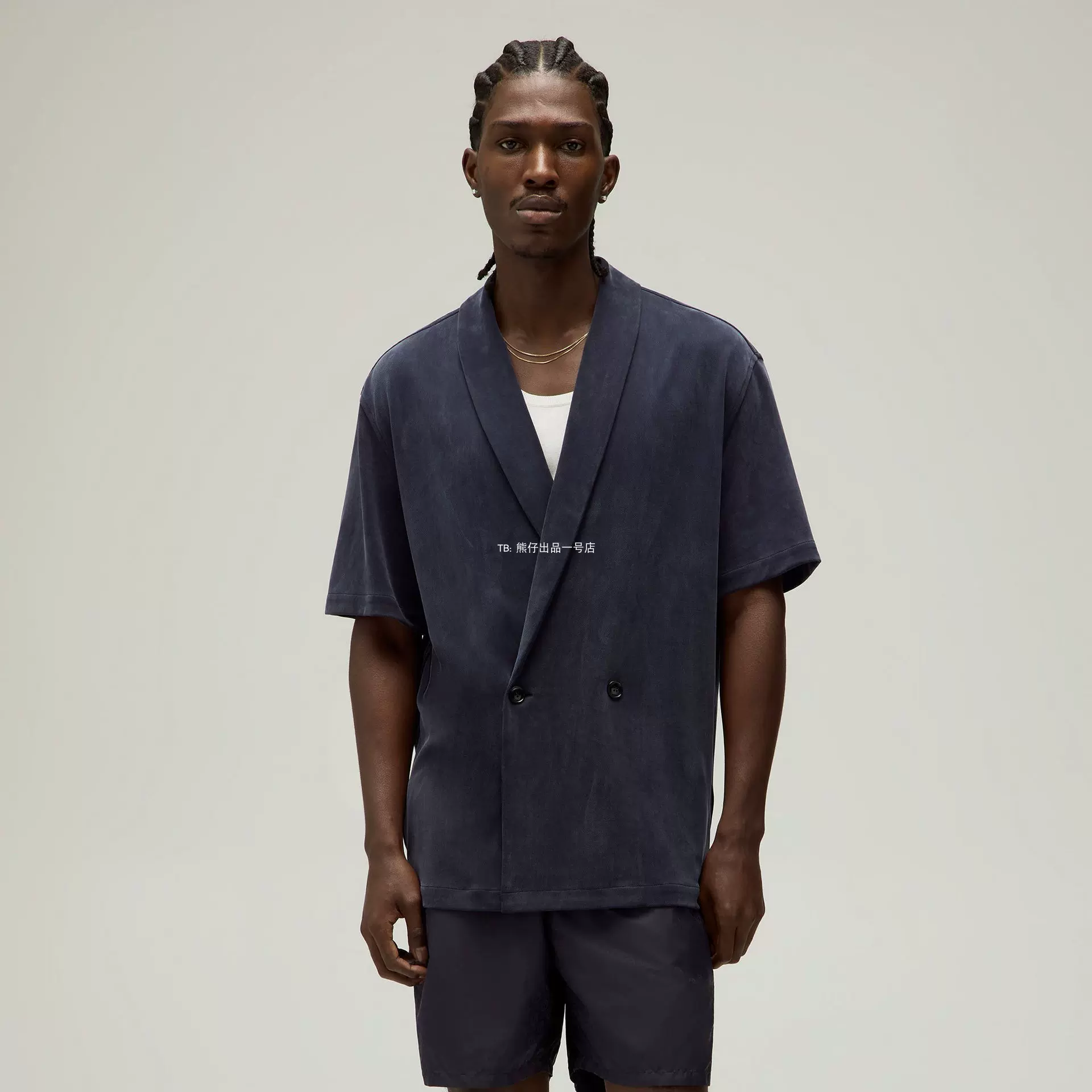 美代kith &Kin Silk Habotai Short Sleeve Reade Shirt短袖衬衫