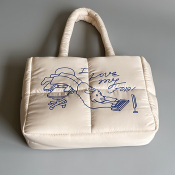 
Export foreign trade thickened shock-absorbing down computer bag