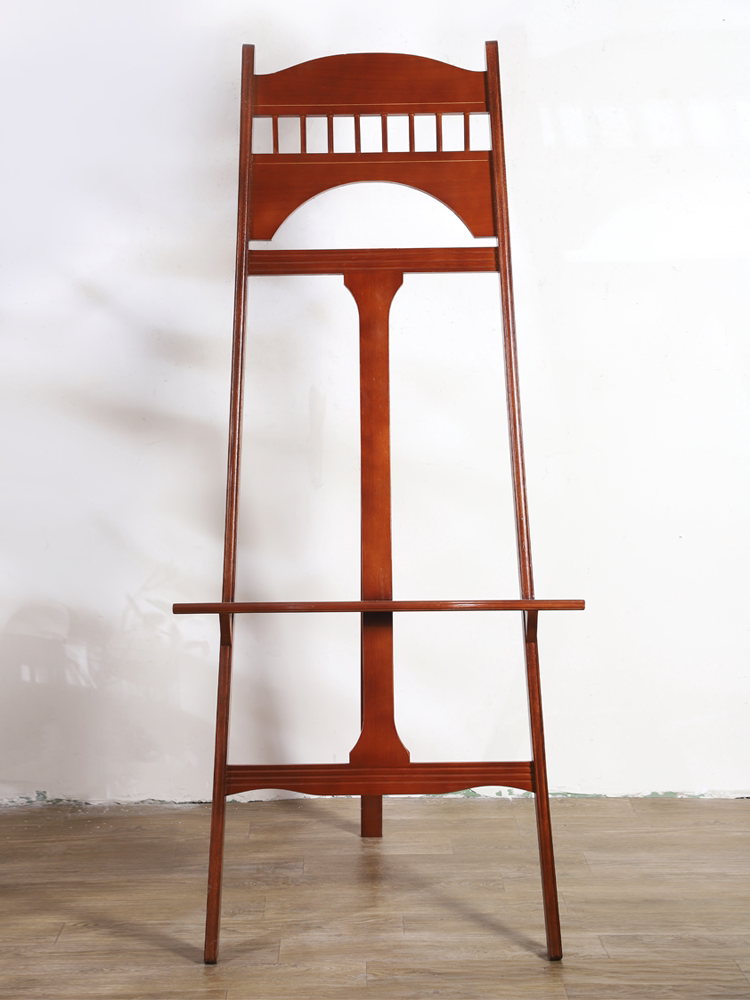 艺术家风格实木欧式复古美式艺术画架古典风格松木油画架展示架