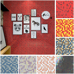 Colored Quartz Glass Mosaic Exterior Wall Mosaic Interior Balcony Bathroom Restaurant Storefront