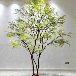 Large Simulated Tree Nandina Bamboo Green Plant Fake Tree Indoor and Outdoor Dry Landscape Landscaping Decorative Plant Accessible Luxury Fake Tree