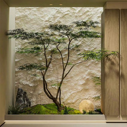 Artificial Green Plant, Maple Tree, Fake Maple Tree, Simple Modern Landscape Design, Window Display, Shopping Mall Plant Decoration Ornaments