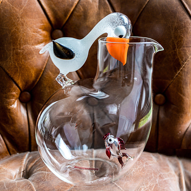 Massimo Lunardon Handgefertigte Glas Karaffe/Vase