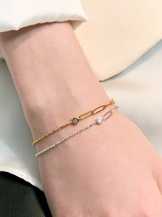 LOVE ME MONSTER韩国代购Bold Twist Chain Bracelet 手链2色包邮