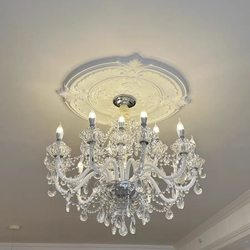 Crystal Chandelier French European Style Living Room Chandelier Glass Chandelier Bedroom High-End Luxury Palace Style Candle Crystal Lamp