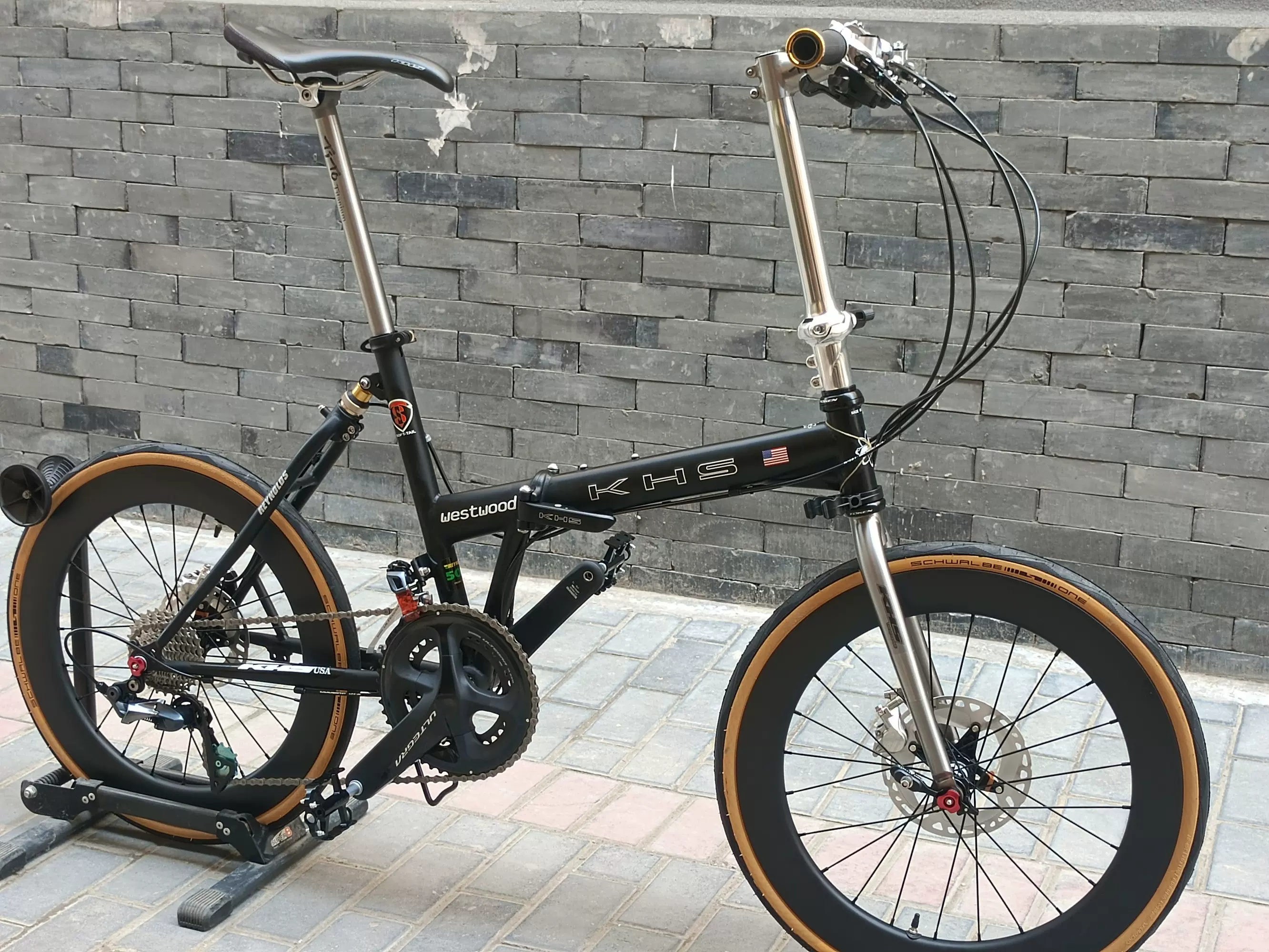 Khs F20 Khs Westwood Folding Bike KHS功学社20寸折叠车F20D碟
