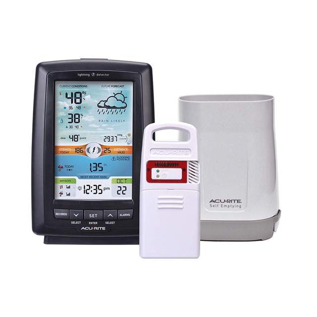 AcuRite 02081M Wireless Weather Station Weather Forecast Indoor Outdoor Temperature Hygrometer
