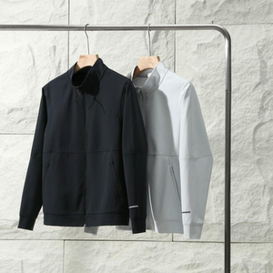 
Italian brand cabinet 1189 three-dimensional tailoring spring and autumn couple standing collar elastic simple sports and casual jacket jacket