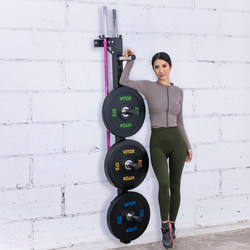 Wall-Mounted Barbell Rack for Barbell Plates, Adjustable Storage Rack for Squats, Deadlifts, and Bench Presses