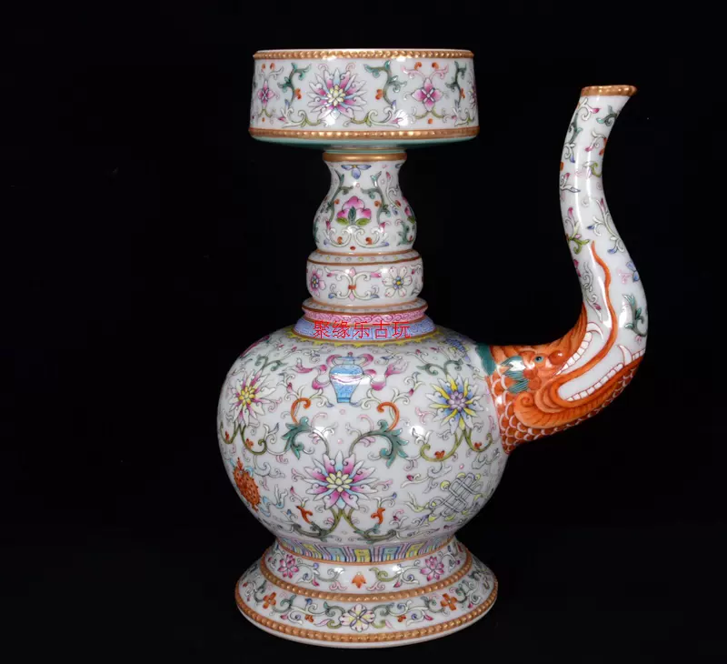 元代　人物画染付壺　花瓶　中国古玩 古玩古瓷器元代青花人物壶