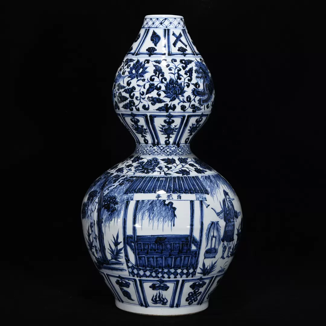 古玩古瓷器大明成化年制斗彩龙穿花玉壶春瓶