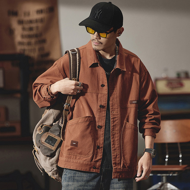 Denim Coat Men's Ins Trendy Loose Plus Size Men's Jeans Jacket