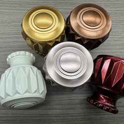 Curtain Rod End Plastic Decorative Cap Roman Rod Multi-Pattern End Cap Curtain Rod Cap 28 Rod Accessories Fixing