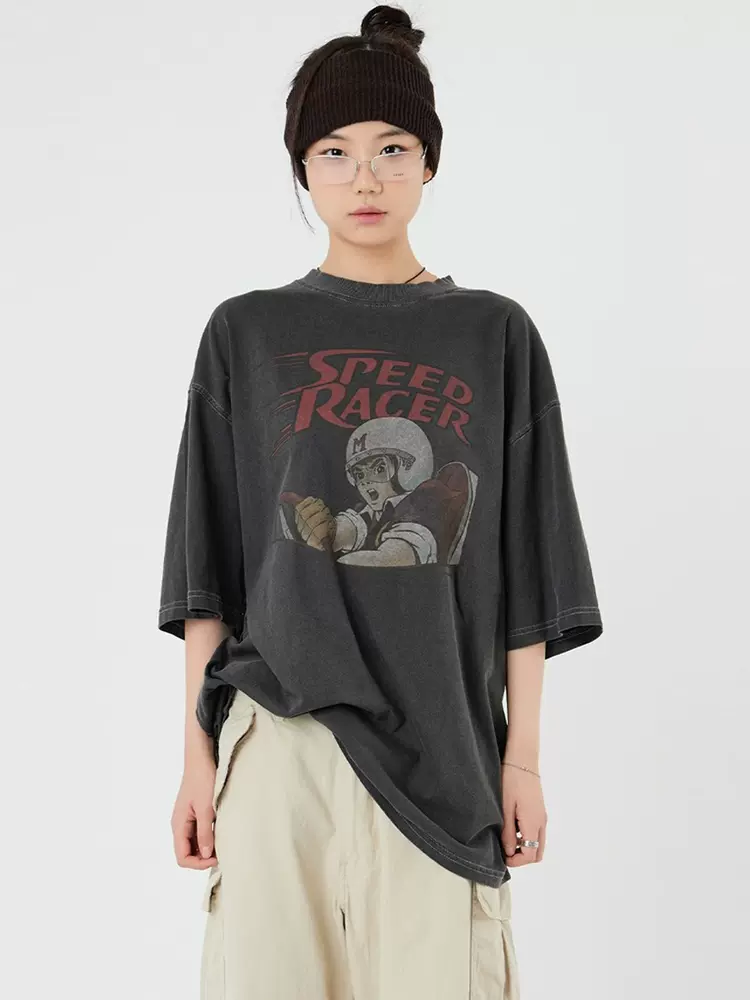 【Raucohouse】1897 Paris track jersey 韩国代购Raucohouse 1897 Paris track jersey 翻领亮面运动衣T恤