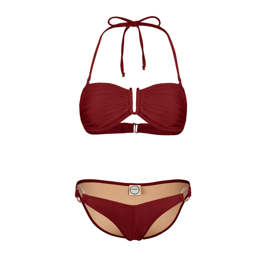 Bikini Donna Due Pezzi Sexy – Triangolo Con Allacciatura Al Collo, Slip Perizoma, Colori Vivaci, Per Vacanze E Spiaggia