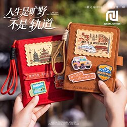 A Chinese Travel Stamp Collection Book, Travel Storage Notebook with China Map, Travel Footprint Commemorative Detachable Binder, High-Quality Notebook, Stamp Book, Blank Notebook, Forbidden City Cultural and Creative Stamp Collection
