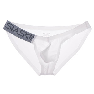 Aiser's ice silk ultra -low waist sexy briefs youth tide men ultra -thin breathable tights without trace panties 001bk
