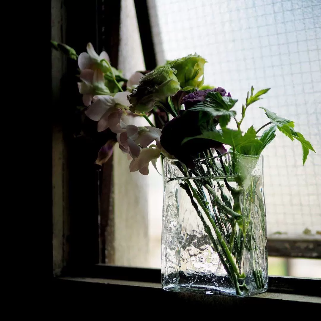 国内现货日本作家西山芳浩手作玻璃花瓶花器酒器