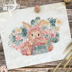 Cross-stitch French Dmc Embroidery Thread Kit 2023 New July Original Design Lily Rabbit Bunny
