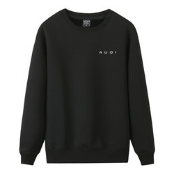 Saic Audi 4S Store Workwear Sweatshirt for Men and Women, Round Neck, Autumn and Winter Audi Sales Staff Uniform, Fleece-Lined Clothing