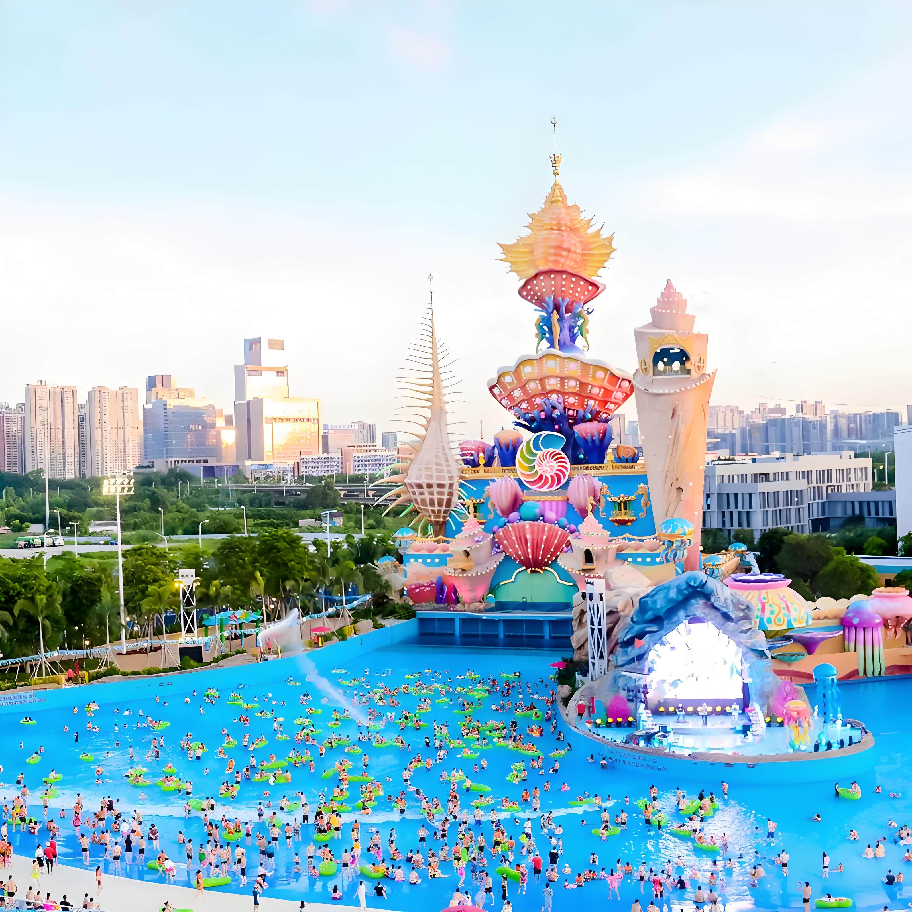 【2大2小】顺德欢乐海岸plus·欢乐时光/玛雅水公园/摩天轮+可住爱住酒店(欢乐海岸店)