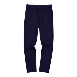 Men's autumn and winter simple solid color basic elastic slim fit casual trousers for men Men's casual trousers with diagonal pockets