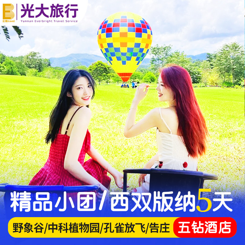 【精品小团纯玩】西双版纳5天4晚旅游野象谷中科植物园亲子跟团游 - 定制游预订