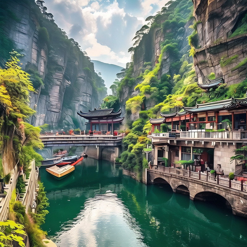 【高奢五钻+连住希尔顿】纯玩重庆旅游5天武隆仙女山洪崖洞头等舱