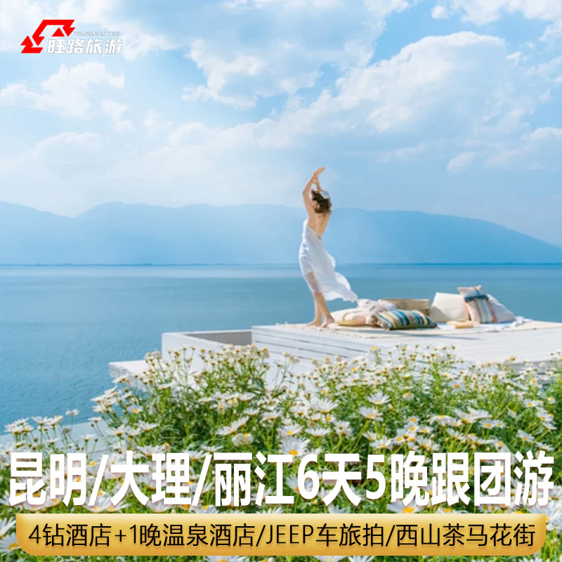 全国出发到云南旅游6天5晚昆明大理丽江洱海玉龙雪山云杉坪蓝月谷 - 定制游预订