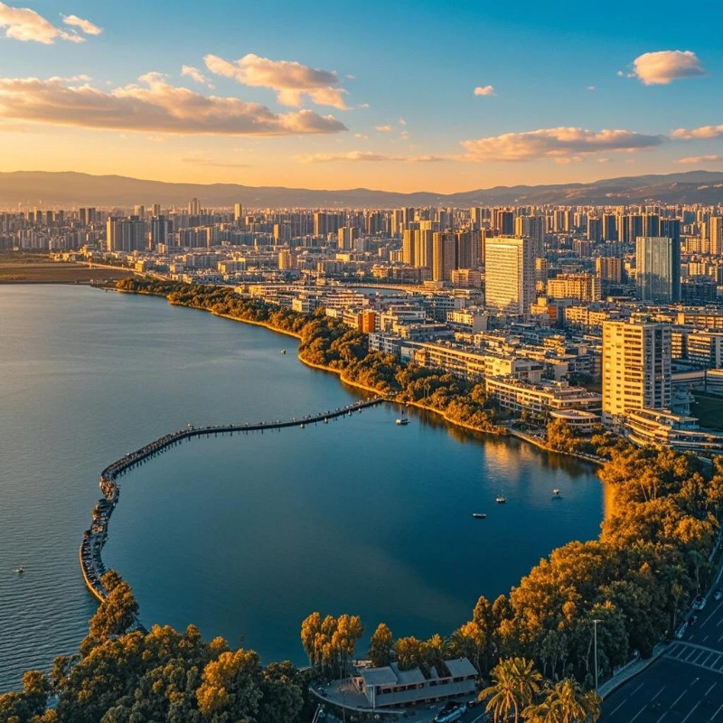 【海鸥季】昆明南屏街希尔顿欢朋酒店3天2晚含早+滇池往返索道+豪华游轮+专车接机+老街